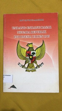 Image of Undang-undang Dasar Negara Republik Indonesia Tahun 1945