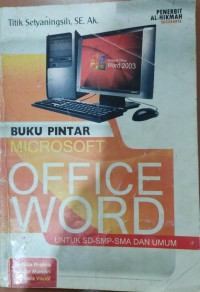 Image of Buku Pintar Microsoft Office Word